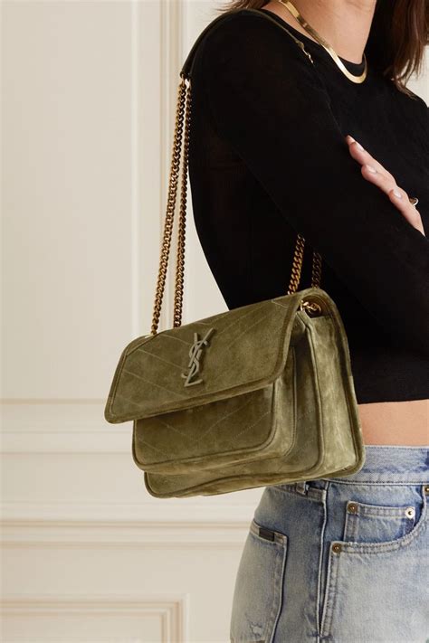 ysl niki bag small price|YSL niki bag suede.